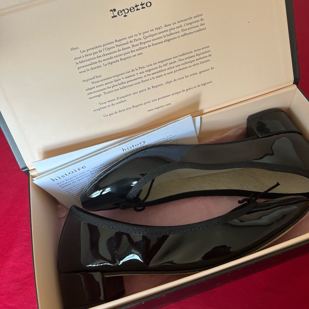 Repetto Paris Camille Ballerina Heels Flats 38